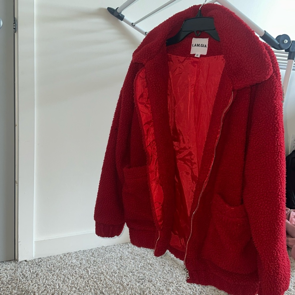 Red I AM GIA jacket